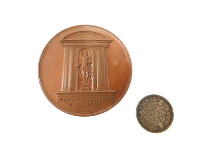 Lot 495 - A Henry VI commemorative bronze medallion,...