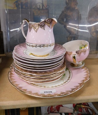 Lot 2020 - An Imperial part tea set, decorated with roses...