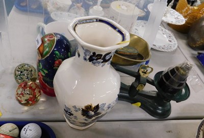 Lot 2065 - A Russian nesting doll, a set of green and...