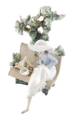 Lot 824 - A Lladro porcelain figure group, modelled in...