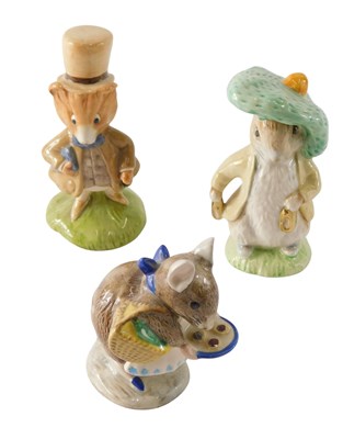 Lot 846 - A Beswick figure of Benjamin Bunny, another...