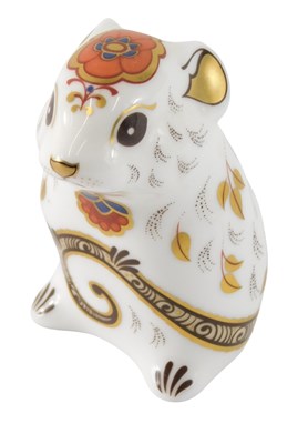 Lot 847 - A Royal Crown Derby porcelain mouse...