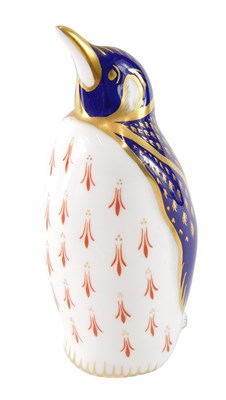 Lot 833 - A Royal Crown Derby porcelain penguin...