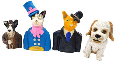 Lot 864 - A collection of four modern animal based...