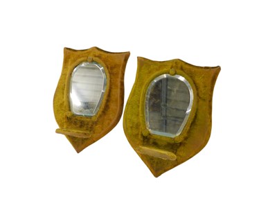 Lot 875 - A pair of Victorian shaped wall brackets, each...