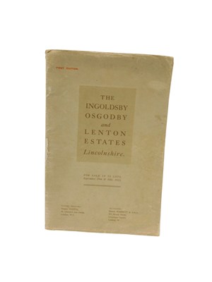 Lot 904 - An auction catalogue for The Ingoldsby Osgodby...
