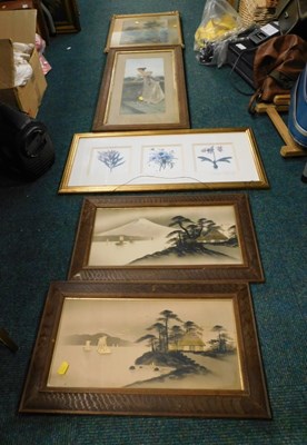 Lot 2073 - A group of framed prints, including two...
