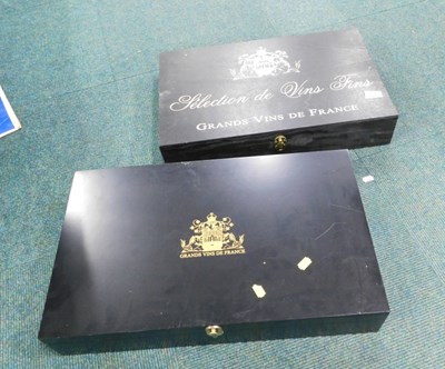 Lot 2082 - Two wine boxes, one marked Grands Vins...