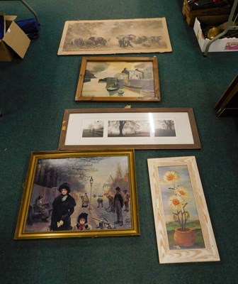 Lot 2111 - Framed pictures, prints, to include coastal...