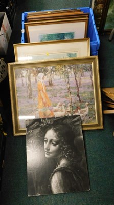 Lot 2116 - A large quantity of framed prints and pictures,...