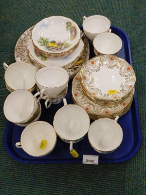Lot 2129 - A Royal Vale part tea set, together with a...