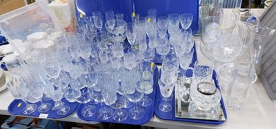 Lot 2130 - Glassware, to include Champagne flutes, sherry...