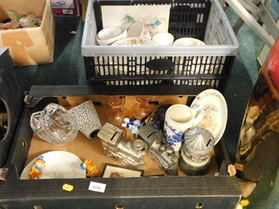 Lot 2136 - Housewares, to include hand-painted German...