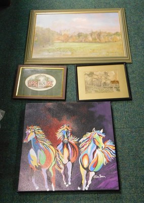 Lot 2139 - A quantity of framed pictures and prints, to...