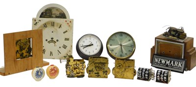 Lot 921 - A large quantity of clock parts, clock cases,...