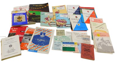 Lot 943 - A quantity of sporting programmes and...