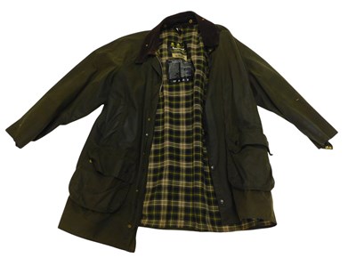 Lot 1013 - A Barbour Game Fair wax jacket, A123, C44-112cm.