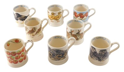 Lot 1020 - A group of Emma Bridgewater pottery half pint...