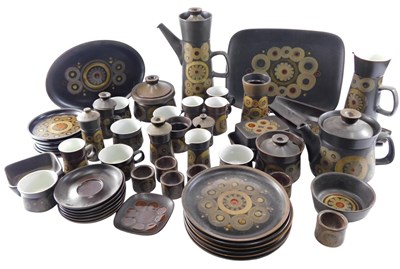 Lot 1031 - A Denby Arabesque pattern part tea, coffee and...