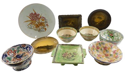 Lot 1033 - A group of ceramics, to include two Adam's...