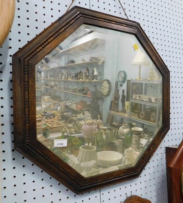 Lot 2195 - An early 20thC octagonal oak framed hall...