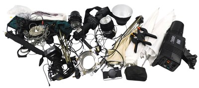 Lot 989 - A quantity of camera equipment, to include...