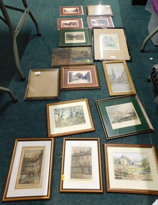 Lot 2216 - Framed pictures and prints, to include oil on...