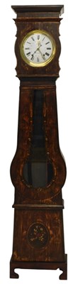 Lot 811 - A 19thC French longcase clock, the dial...