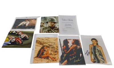 Lot 696 - Various photographs of celebrities, bearing...