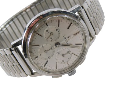 Lot 702 - An Omega gentlemans stainless steel...