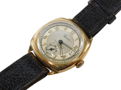 Lot 692 - An Everite gold plated wristwatch, circular...