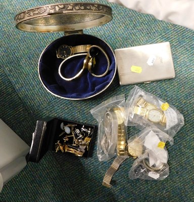 Lot 2269 - Various wristwatches, and bracelet attachments,...