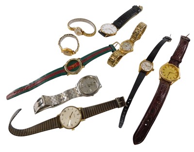 Lot 601 - Gentlemens and ladies dress wristwatches,...