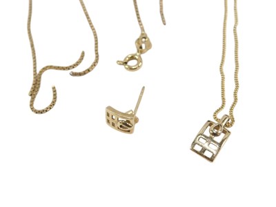 Lot 68 - Various 9ct gold fine link neck chains,...
