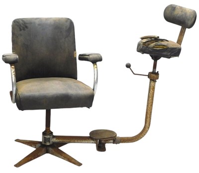 Lot 1117 - A 1950s chrome plated and black leatherette...