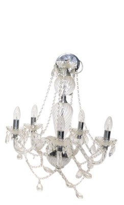 Lot 646a - A Venetian style five branch chandelier, with...