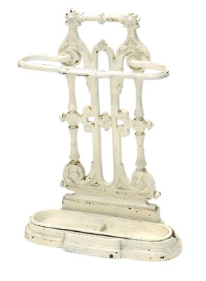 Lot 1141 - A Victorian cast iron umbrella stand, with...