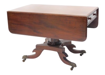 Lot 1145 - A George IV mahogany Pembroke table, the...