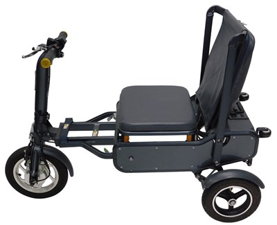 Lot 1187 - A folding E Foldi mobility scooter, in grey...