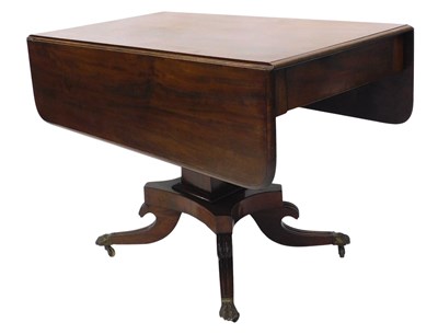Lot 1199 - A 19thC mahogany Pembroke table, the...