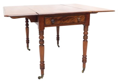 Lot 901 - A Victorian mahogany Pembroke table, the...