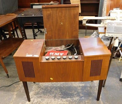 Lot 1561a - A mid-century HMV stereomaster record player,...