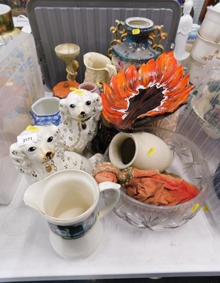 Lot 2171 - Ceramics, to include a pair of Staffordshire...