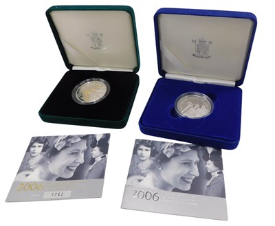 Lot 372 - A Queen Elizabeth II 80th birthday silver...
