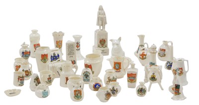 Lot 971 - A quantity of crested china, to include dog,...