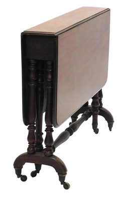 Lot 1122 - A late Victorian walnut Sutherland table, with...