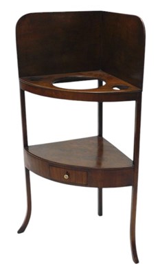 Lot 1148 - An early 19thC mahogany corner wash...