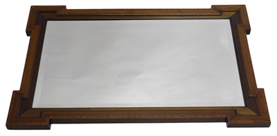Lot 1153 - An Edwardian mahogany boxwood and ebony strung...