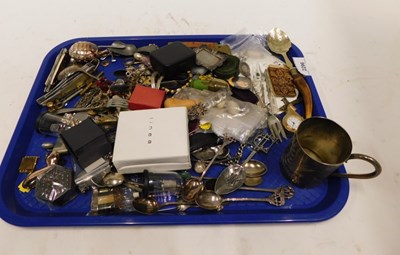 Lot 2296 - Miscellaneous costume jewellery, silver plated...
