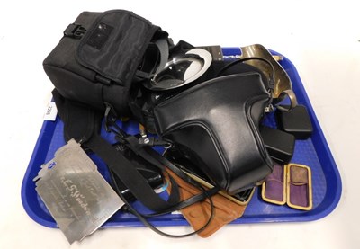 Lot 2298 - An Olympus OM10 camera, a Minolta camera,...